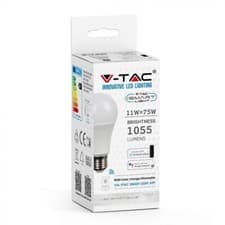 Image of V-Tac LED Smart Bulb E27 11W (75W) RGB Colour Changing Dimmable WiFI App 1055lm