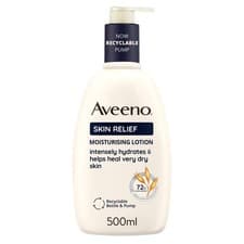 Image of Aveeno Skin Relief Moisturising Lotion, With Soothing Triple Oat Complex She...