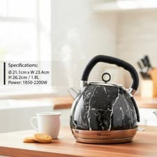 Image of 1.8L Cordless Kettle Stainless Steel Auto Shut Off & Boil Protection 360°