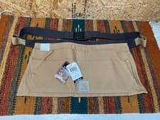 Image of Carhartt Brown Duck Waist Apron Adjustable XL Tool Belt A09 BRN NEW WITH TAGS