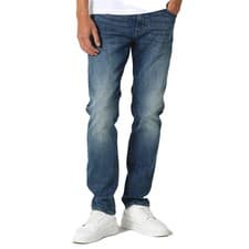 Image of 883 POLICE MATTIA 949 STONEWASH BLUE REGULAR FIT JEANS