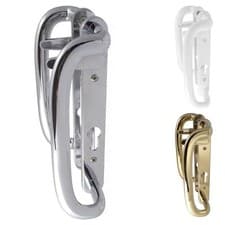 Image of Mila Inline Sliding Patio Door Handles Set Upvc 92PZ 92mm Pro Linea 109mm Fixing