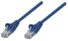 Image of Intellinet Network Patch Cable, Cat6, 5m, Blue, CCA, U/UTP, PVC, RJ45, Gold Plat