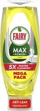 Image of Fairy Max Power Washing Up Liquid Lemon 730ML, Easy and Effortless Cleaning