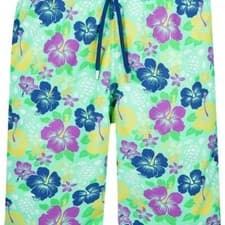 Image of Vilebrequin Mens Swim Shorts / Okoa / Floral Green / RRP £230