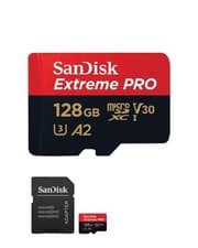Image of SanDisk Extreme Pro Micro SD Card 128gb With Adapter Class 10 Memory Card