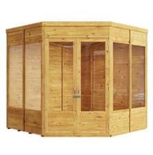 Image of 7x7 8x8 9x9 Corner Summerhouse Wood Garden Office Room Heavy Duty BillyOh Picton