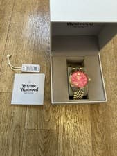 Image of Vivienne Westwood Time Machine Women’s Watch Pink/gold Brand New