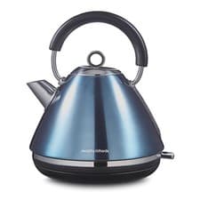 Image of Morphy Richards Kettle 1.5L, 360 Base, Rapid Boil, Blue Accents Pyramid 102049
