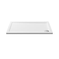 Image of 1200mm x 700mm Premium Rectangular Shower Tray - White