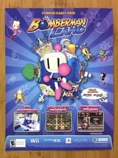 Image of Bomberman Land Wii PSP DS 2008 Print Ad/Poster Art Official Game Advertisement