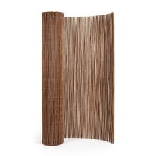 Image of Willow Fence Screening Roll Garden Privacy Natural Wood Fencing Panel 4m Length