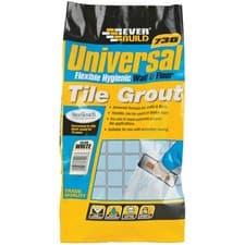 Image of Everbuild UNIFLEX5WE Universal Flexible Wall & Floor Tile Grout White 5kg