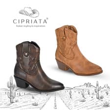 Image of Womens Ankle Cowgirl Boots Cipriata Western Memory Foam Festival Country Girls