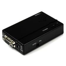 Image of StarTech High Resolution VGA to Composite (RCA) or S-Video Converter - PC to TV