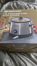 Image of Daewoo 1.5 L Compact Slow Cooker - Silver