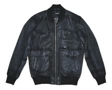 Image of DIESEL L-OIUKI LEATHER JACKET SIZE M 100% AUTHENTIC