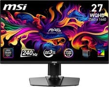 Image of MSI MAG 273QP QD-OLED X24 26.5in WQHD Gaming Monitor - 2560 x 1440 240Hz Refurb