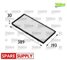 Image of FILTER, INTERIOR AIR FOR FIAT COUPE TEMPRA TIPO VALEO 698174