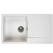 Image of Reginox Amsterdam 10PW 1.0 Bowl Granite Reversible White Kitchen Sink 860x500mm