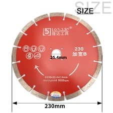 Image of 107-230mm Segmented Cutting Edge Diamond Blade Stone Brick Concrete Cutting Disc