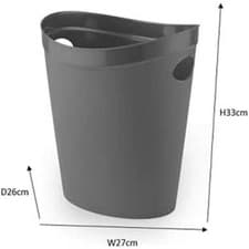 Image of Addis Waste Paper Flexi Bin - Charcoal