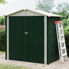 Image of 6x4FT Outdoor Storage Shed Steel Garden Shed w/ Lockable Door