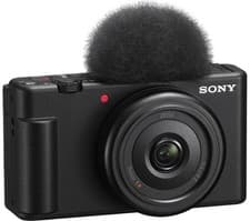 Image of SONY ZV-1F High Performance Compact Vlogging Camera - Black NEW SEALED