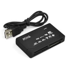 Image of Memory Card Reader All in One 1 USB Adapter SD SDHC Mini Micro M2 MMC XD CF MS