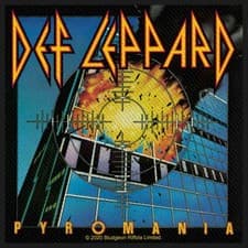 Image of DEF LEPPARD pyromania 2020 official merchandise WOVEN SEW ON PATCH
