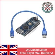 Image of Soldered Arduino Nano V3.0 USB-C + Cable | ATmega328 Controller Compatible Board
