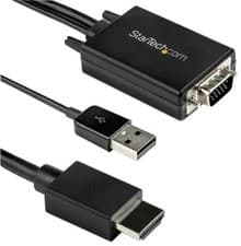 Image of VGA to 1080p Digital A/V Cable Adaptor Cable, 2m - VGA2HDMM2M