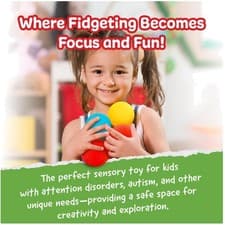 Image of Multicolor Sensory Balls - Stress Relief Toys, Pack of 3