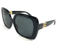 Image of Dolce & Gabbana Sunglasses DG4475 501/87 Black Oversized Frames Dark Grey Lenses