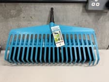 Image of Gardena COMBISYSTEM Lawn Rake and Road Broom Set - Attachments only No Handle