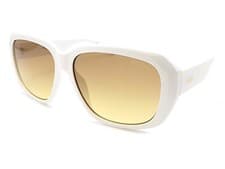 Image of Guess Sunglasses Shiny White with Amber Brown Gradient Lens Women's GU8233/S 21F