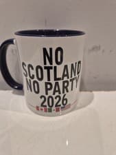 Image of No Scotland no party world Cup mug