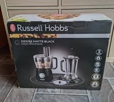 Image of Russell Hobbs Desire Matte Black 1.5L Food Processor 600w & Blending Jug