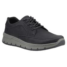 Image of Hush Puppies Mens Nelson Leather Lace Up Trainers  FS12082