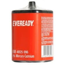 Image of Eveready PJ996 6V Zinc Lantern Battery