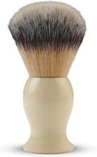 Image of Mens Traditional Natural Bristle Shaving Brush Wooden Handle Barber Hair Beard