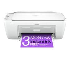 Image of HP DeskJet 2820e All-in-One Wireless Inkjet Printer - White Grey