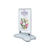 Image of Deflecto A1 Water Based Pavement Display Board with Snap Frame Silver PPA100S