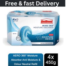 Image of UniBond AERO 360° Moisture Absorber Neutral Refill Tab odour-neutralising 450 g