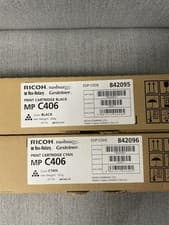 Image of Ricoh 842095 & 842096, Black & Cyan MP C406 Toner Cartridge Genuine Original