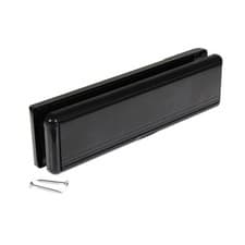 Image of Yale 10" & 12 Inch UPVC Letter Box Plate PVC Timber Door White Gold Chrome Black