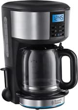 Image of Russell Hobbs Buckingham Filter Coffee Machine, 1.25L Carafe/10 Cups, 1-4 Cup Br
