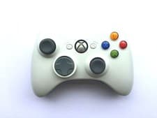 Image of Official Genuine Original Microsoft Xbox 360 Wireless Controller Game Pad White