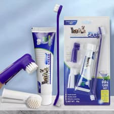 Image of New Pet Toothbrush UK Kit Toothbrush Toothbrush Finger Dog Toothpaste UK