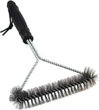 Image of Heavy Duty BBQ Cleaning Brush Grill Cleaner Barbecue Wire Head Steel Handle Tool